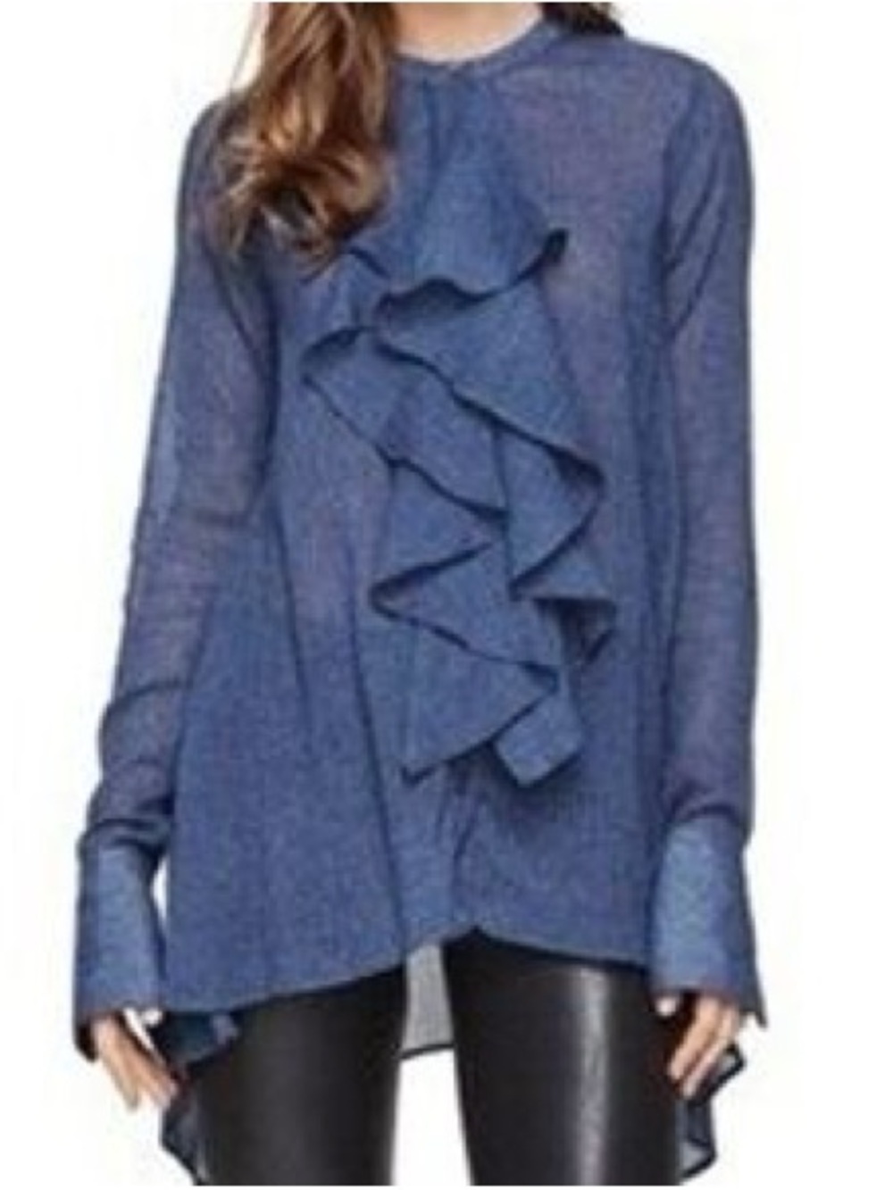 NWT BCBGMAXAZRIA Imogene Ruffled top size XS - Picture 1 of 11